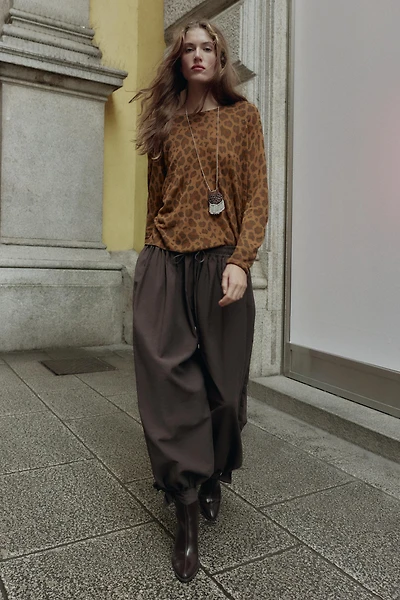 PULL EN MAILLE FINE IMPRIMÉ ANIMAL