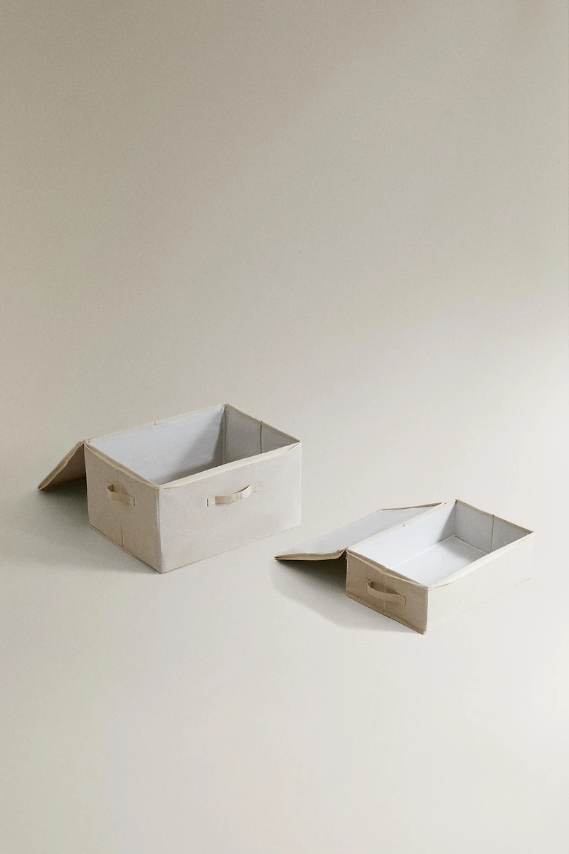 FOLDABLE STORAGE BOX WITH LID
