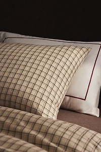 TAIE D’OREILLER EN FLANELLE À CARREAUX