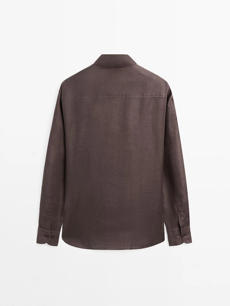 Lightweight regular fit twill shirt