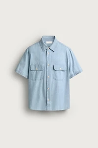 CHAMBRAY POCKET SHIRT