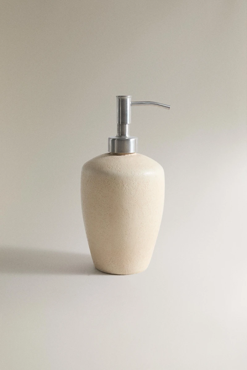 DISTRIBUTEUR SAVON CÉRAMIQUE TERRE