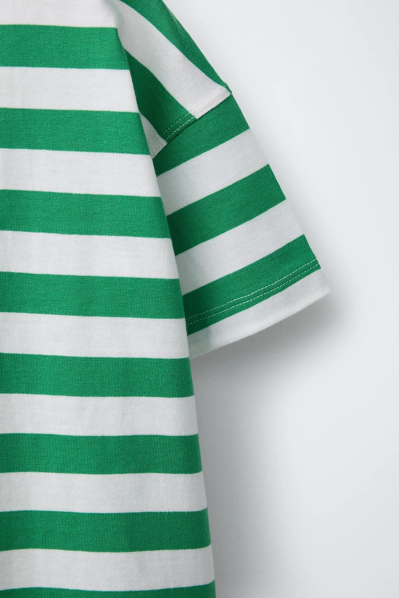 STRIPE PRINT T-SHIRT