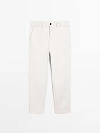 Cotton blend semi joggers
