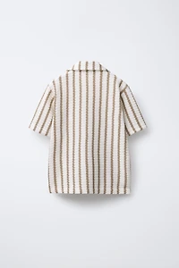 TEXTURED STRIPED SHIRT