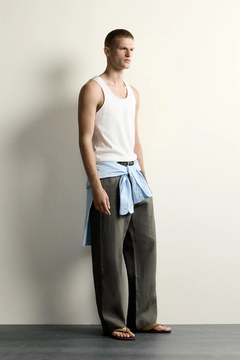 RIB TANK TOP WITH MATCHING TRIM