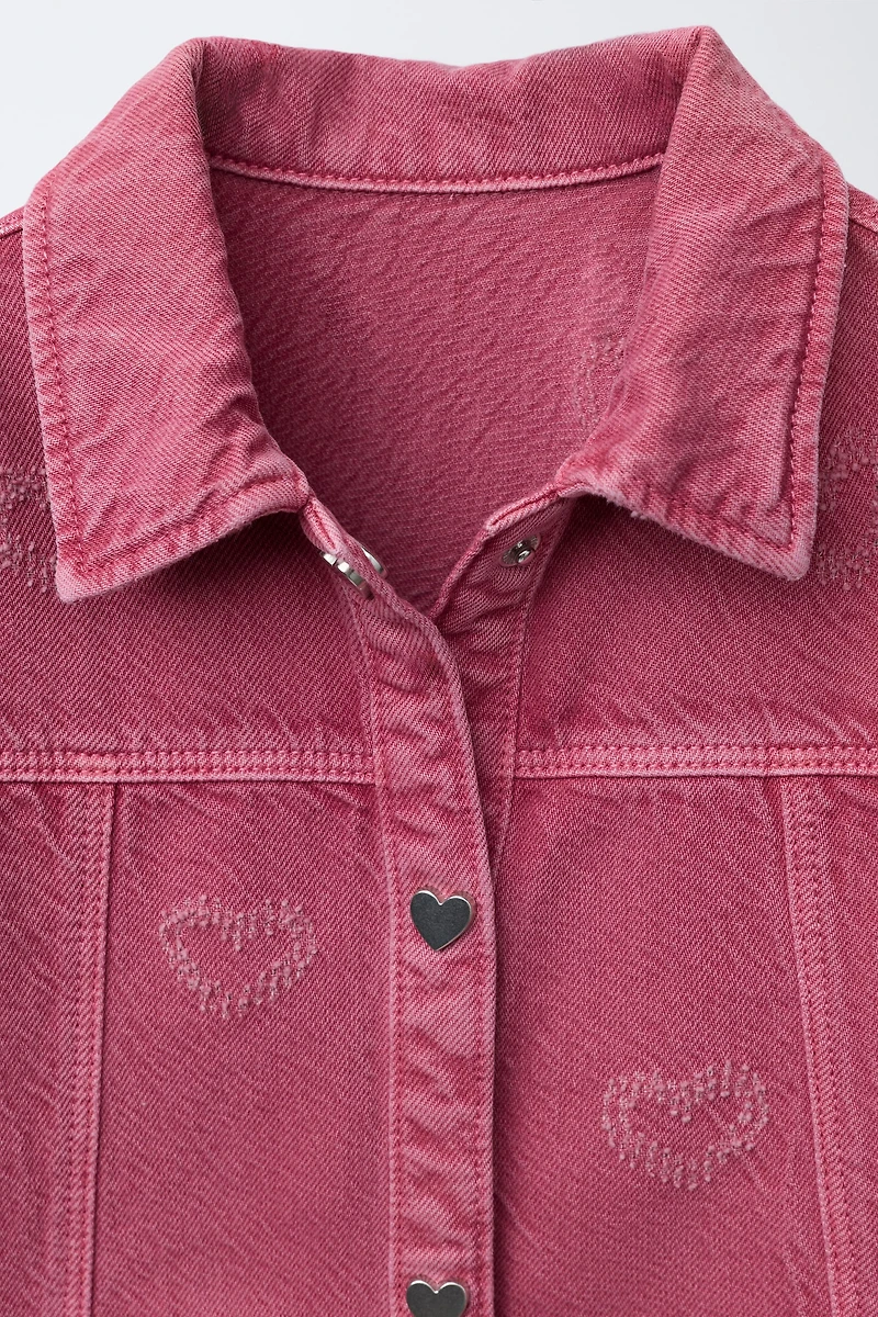 HEART TWILL DRESS
