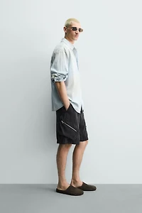 RELAXED FIT FLOWY CARGO SHORTS