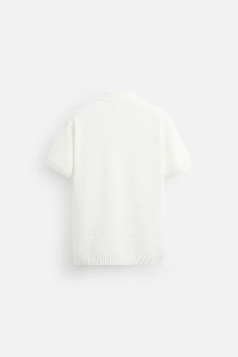 TEXTURED KNIT POLO