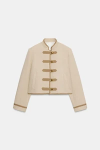 FROG FASTENER SHOULDER PAD JACKET