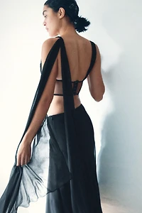 TOP BUSTIER DRAPÉ BIMATIÈRE