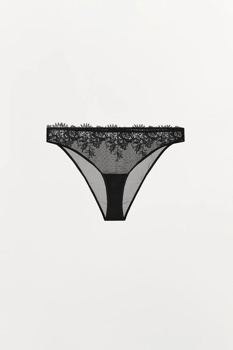 DOTTED MESH LACE PANTIES