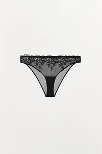 DOTTED MESH LACE PANTIES