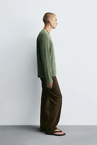 WASHED COTTON SWEATER