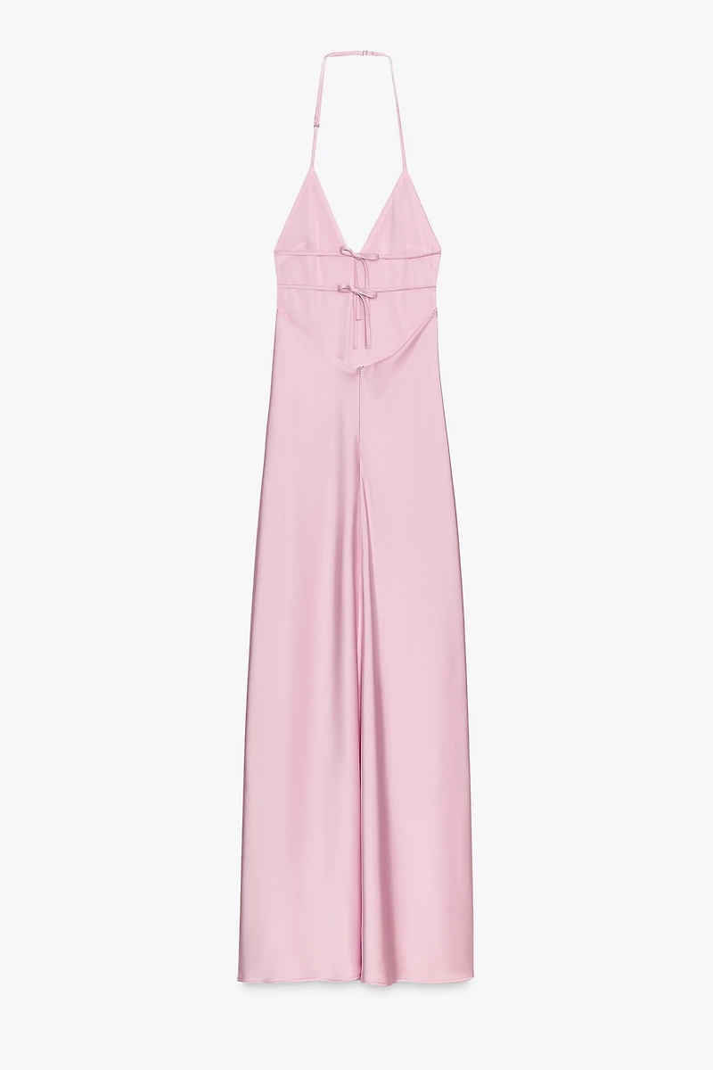 SATIN MIDI DRESS
