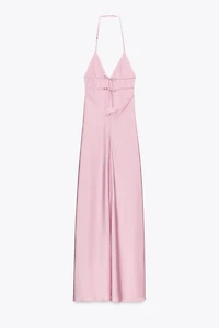 SATIN MIDI DRESS