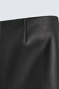 LEATHER EFFECT LONG BERMUDA SHORTS HARRY LAMBERT FOR ZARA X DISNEY