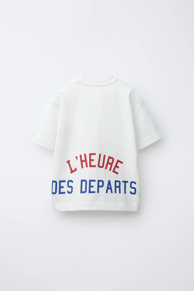 JOGGING TEXT T-SHIRT