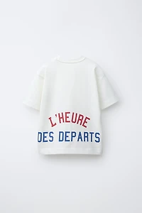 JOGGING TEXT T-SHIRT