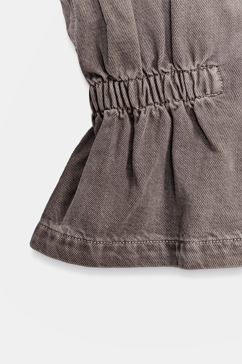 Z1975 HIGH-COLLAR DENIM VEST