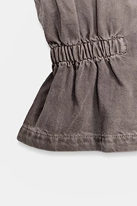 Z1975 HIGH-COLLAR DENIM VEST