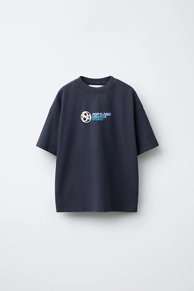 RAISED TEXT T-SHIRT