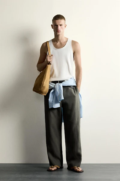 RIB TANK TOP WITH MATCHING TRIM
