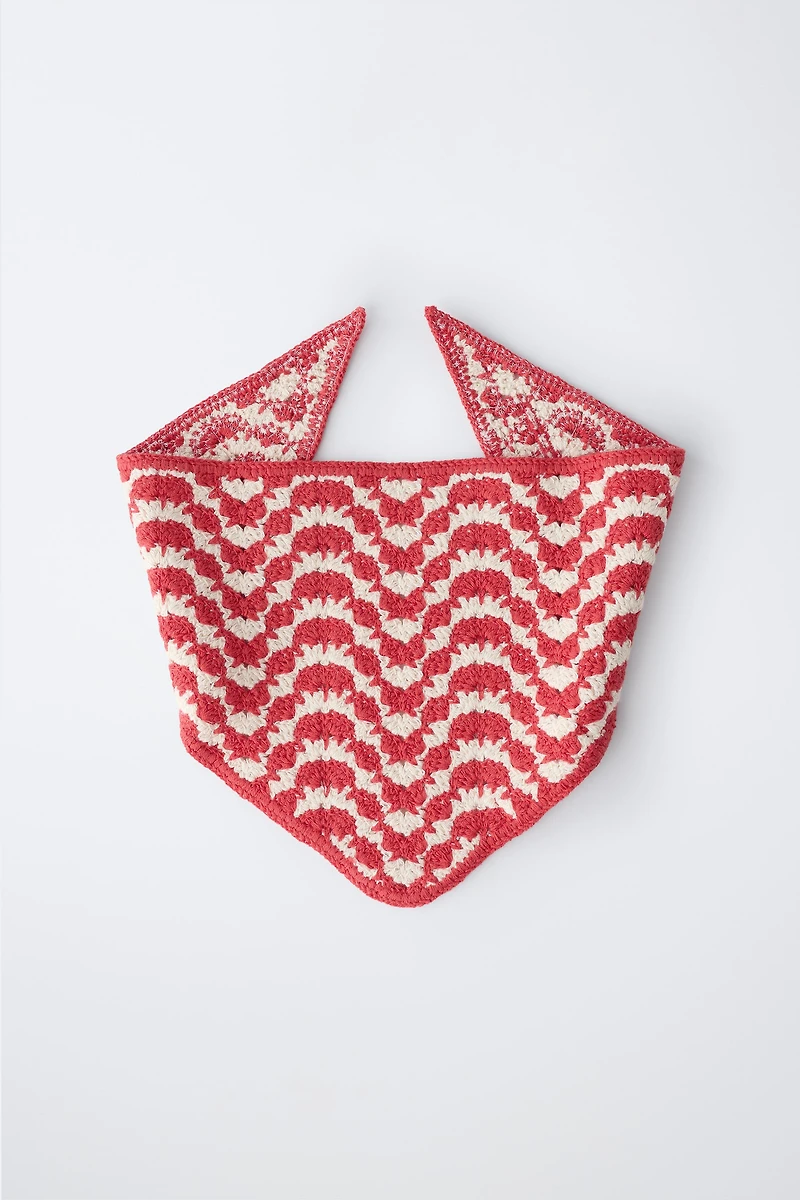 TEXTURED KNIT BANDANA