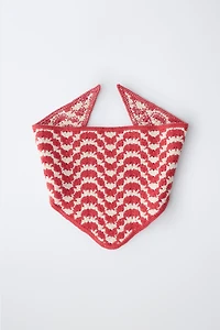 TEXTURED KNIT BANDANA