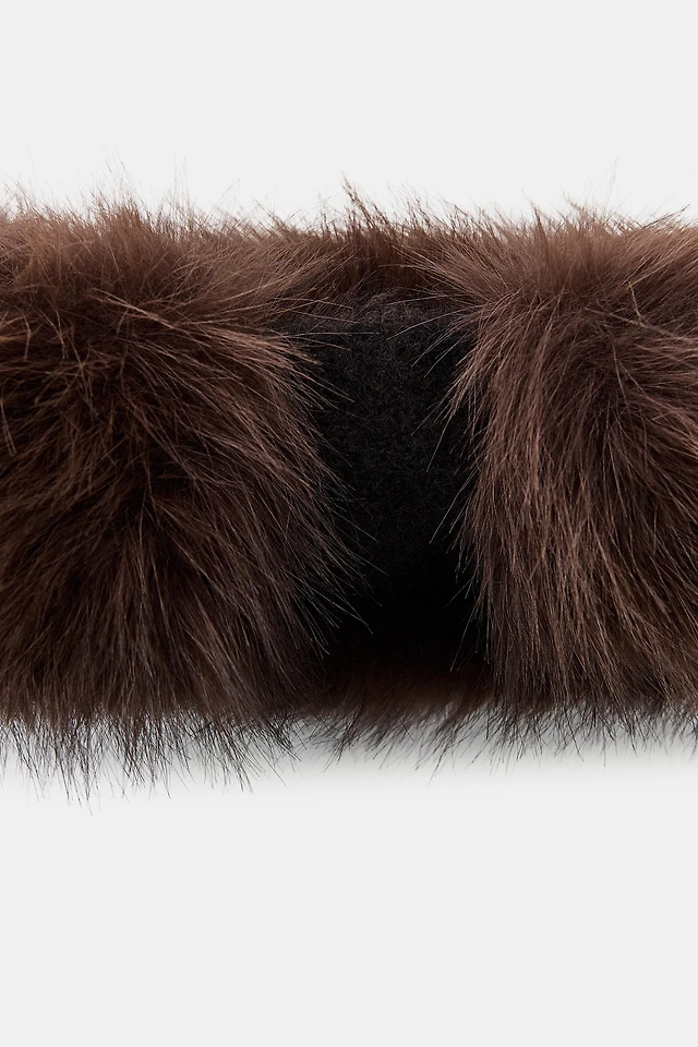 NWT. Zara Faux Fur Elastic Turban-Style Headband. FAUX FUR HEADBAND TURBAN - 3739/308 - Zara Reviews | Zara  main image 2