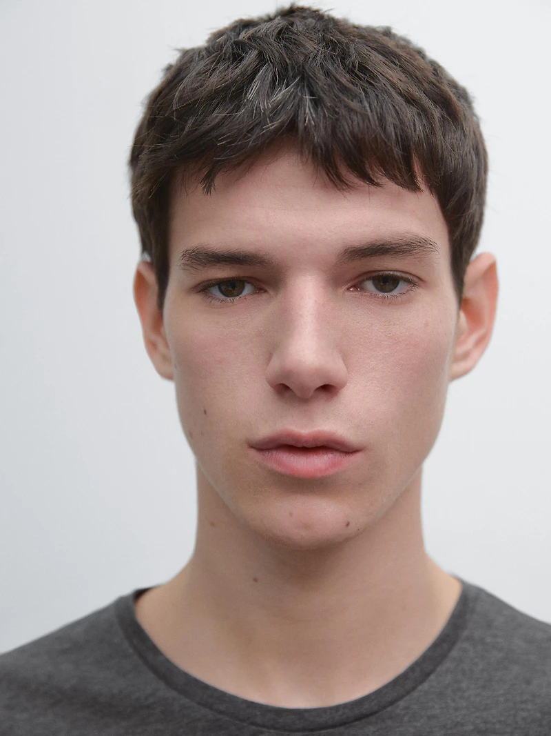 Short sleeve melange T-shirt