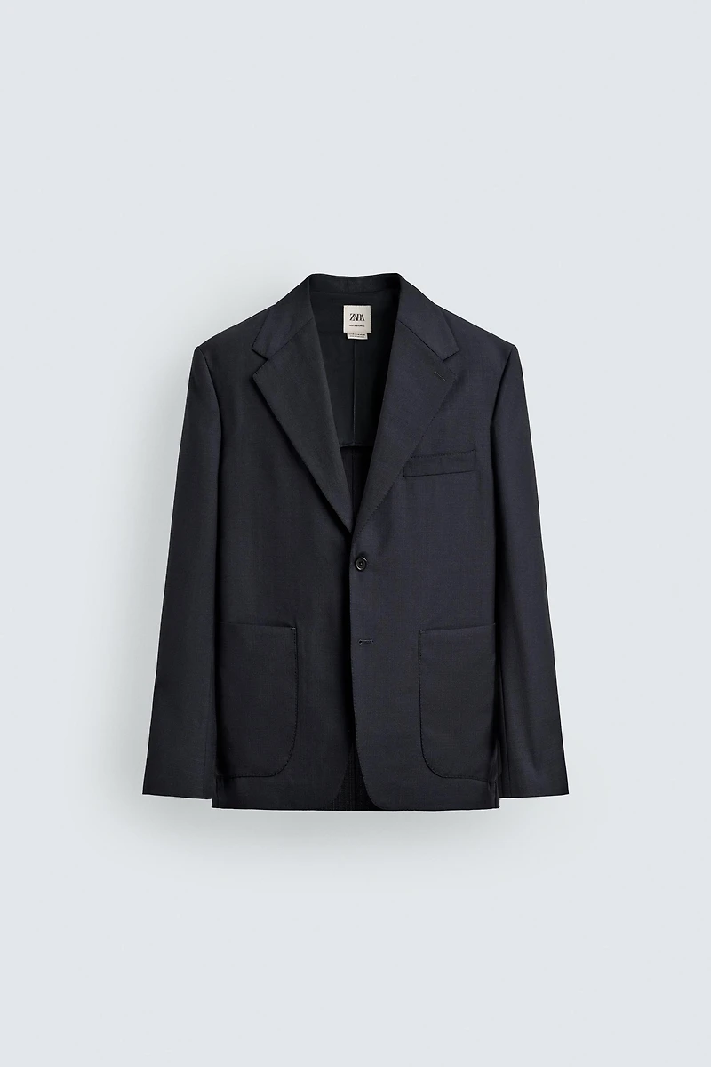 VESTE RELAXED FIT 100 % LAINE