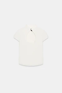 TOP COL MAO AVEC OUVERTURE