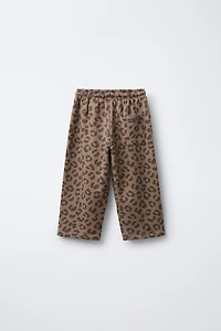 ANIMAL PRINT PLUSH PANTS