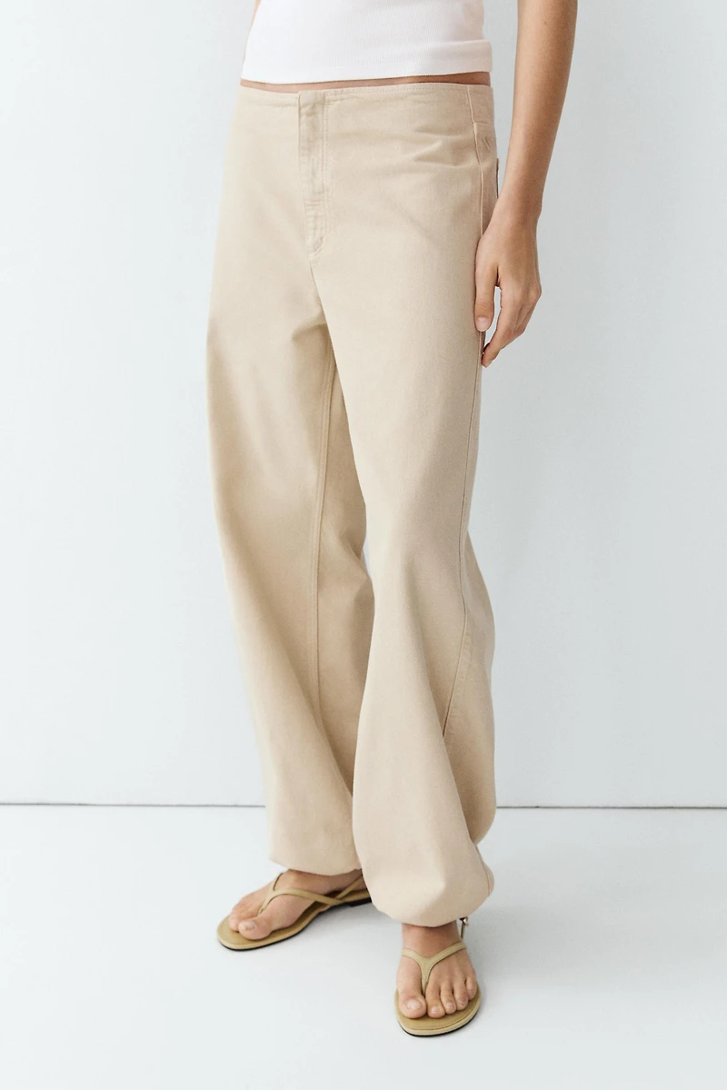 Pantalon parachute relaxed fit
