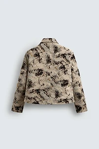TEXTURED JACQUARD JACKET