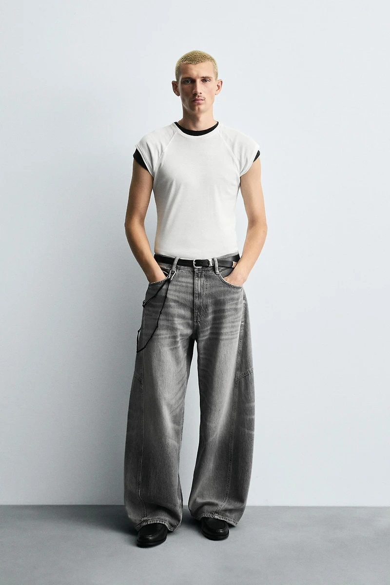 TWISTED SEAM BALLOON FIT JEANS