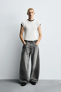 TWISTED SEAM BALLOON FIT JEANS