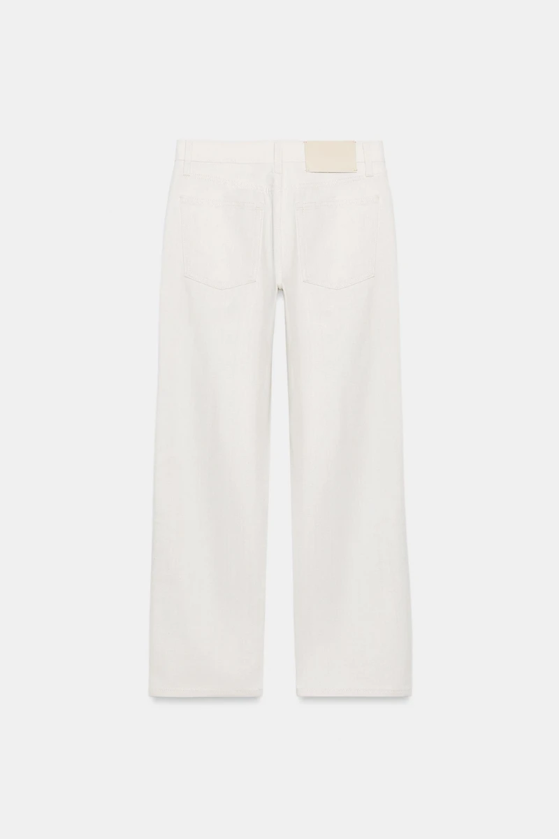 ZW COLLECTION MID-RISE STRAIGHT LEG JEANS