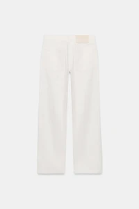 ZW COLLECTION MID-RISE STRAIGHT LEG JEANS