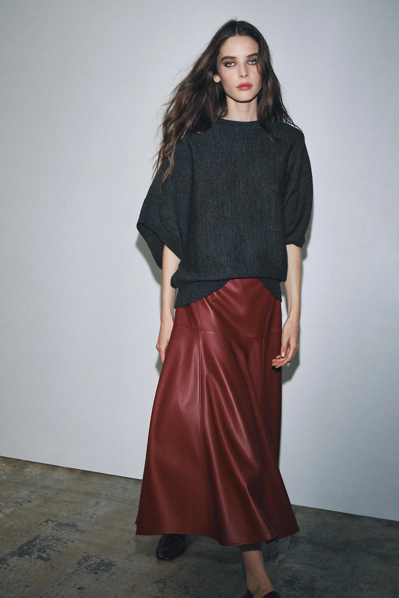WIDE SLEEVE KNIT SWEATER