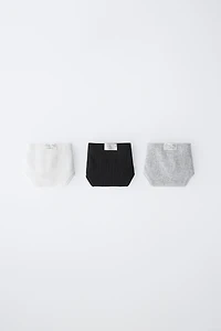 9-14 YEARS/ THREE-PACK OF LABEL UNDERWEAR