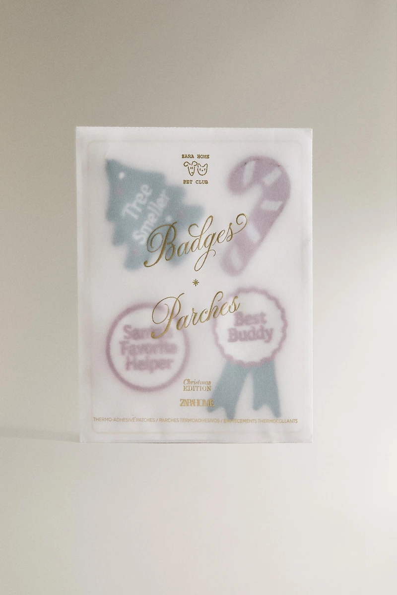 THERMO-ADHESIVE CHRISTMAS PATCHES (PACK OF 4)