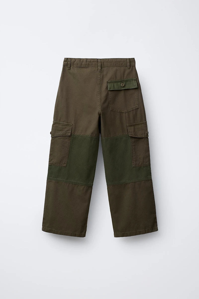 PATCHED STRAIGHT LEG PANTS