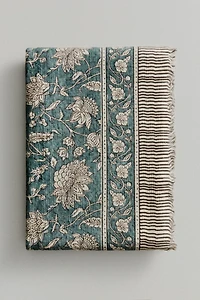FLORAL COTTON BLANKET