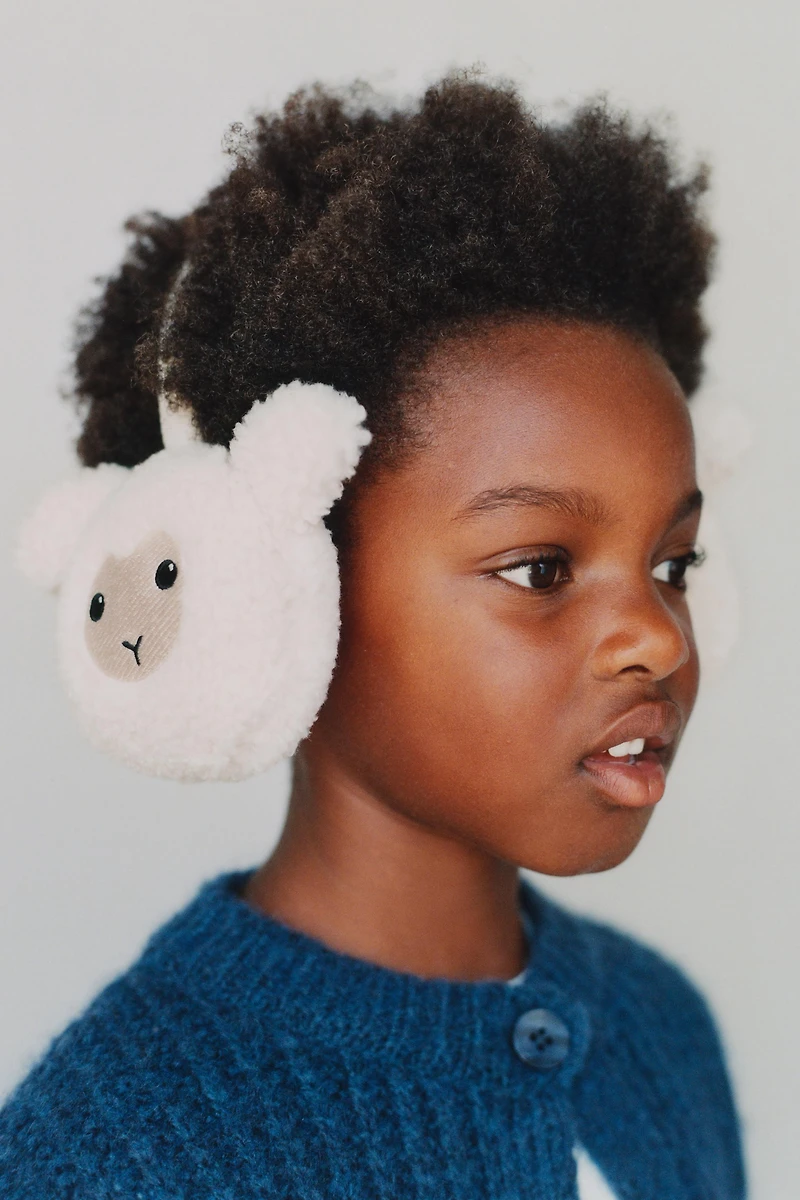 SHEEP FAUX SHEARLING EAR MUFFS