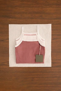ZARA TIMELESS - PACK DE TROIS T-SHIRTS POINTELLE FLEUR