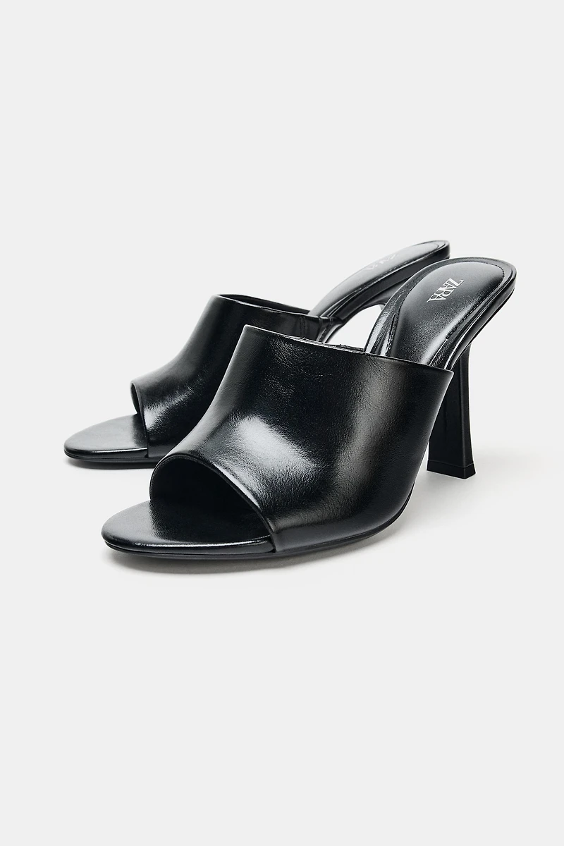 SLIM HEEL MULES