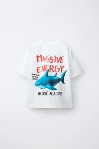 SHARK PRINT T-SHIRT