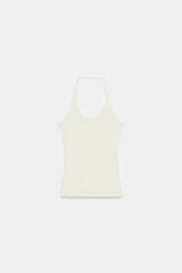 STUDDED HALTER TOP